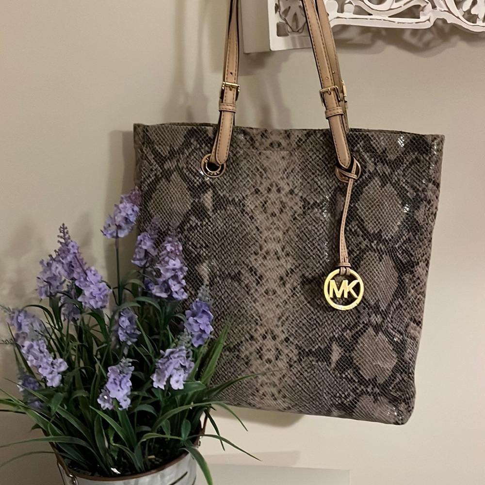 Vintage Michael Kors Snake Print Tote. MAKE AN OFFER!!